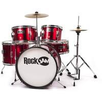 PDT RockJam 5-Piece Junior Drum Set Red