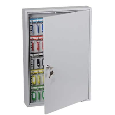 Phoenix Commercial Key Cabinet with Key Lock and 100 Hooks KC0603K 550 x 380 x 80mm