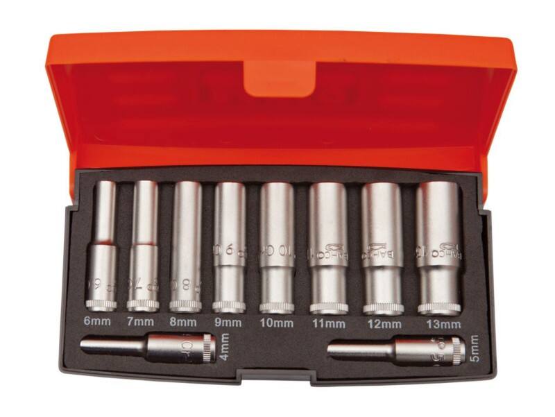 S0810L 1.4in Drive Deep Socket Set of 10 Metric