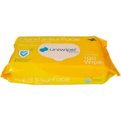 uniwipe Disinfectant Wipes Pack of 100