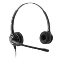JPL 611PB Wired Stereo Headset Over the Head With Noise Cancellation QD Male With Microphone Grey