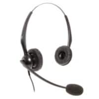 JPL JAC PLUS Wired Stereo Headset Over the Head With Noise Cancellation RJ11 (6P4C) Male With Microphone Black