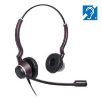 JPL HAC-2 Wired Mono Headset Over the Head With Noise Cancellation QD Male With Microphone Purple