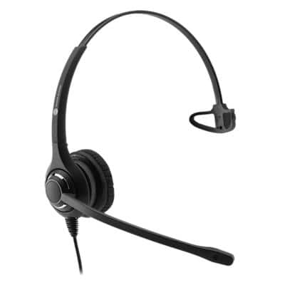 JPL 611PM Wired Mono Headset Over the Head With Noise Cancellation QD Male With Microphone Grey