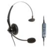 JPL JAC PLUS Wired Mono Headset Over the Head With Noise Cancellation USB A Male With Microphone Black