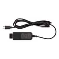 JPL BL-053+PC Headset Cable USB A Male, QD Male Black