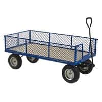 GPC Industrial General Purpose Truck, Plywood Base/Mesh Sides, REACH Compliant Wheels, 500kg Capacity