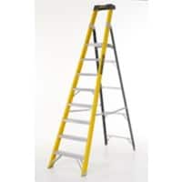 Climb-It Climb-It® Glass Fibre Platform Stepladder, 8 Tread, Integral Tool Tray