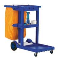 GPC Janitorial Cleaning Trolley 100kg Capacity Blue 500 x 972 x 1140 mm