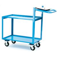 GPC Order Picking Trolley with Clipboard Shelf, 1430 x 700mm, 250kg Capacity