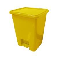 GPC Pedal Bin 15 L Yellow Polypropylene LPB15Z_3_YLW Pack of 3