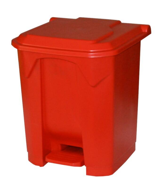 GPC Pedal Bin 30 L Red Polypropylene LPB30Z _RED