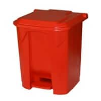 GPC Pedal Bin 30 L Red Polypropylene LPB30Z _RED