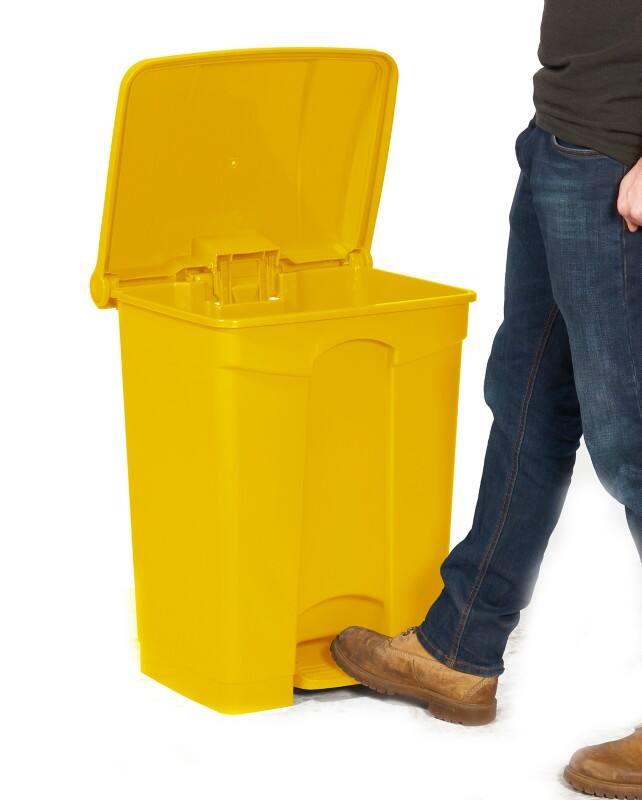 GPC Pedal Bin 68 L Yellow Polypropylene GBI68Z_YE