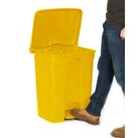 GPC Pedal Bin 68 L Yellow Polypropylene GBI68Z_YE