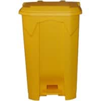 GPC Pedal Bin 80 L Yellow Polypropylene LPB80Z _YE