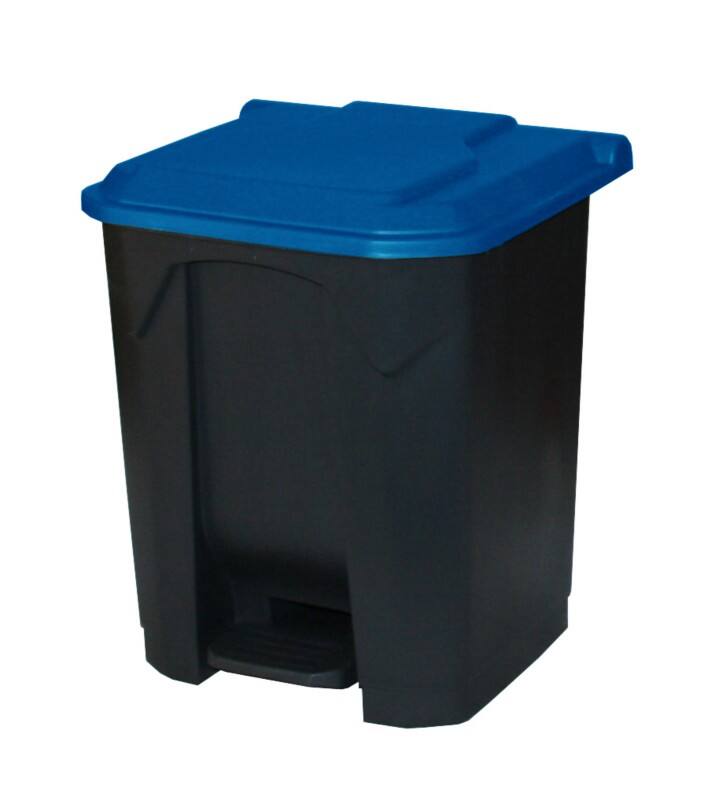 GPC Pedal Bin 30 L Black, Blue Polypropylene CPB30Z_BL_LD