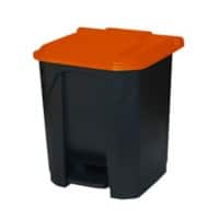 GPC Pedal Bin 30 L Black, Red Polypropylene CPB30Z_RD_LD