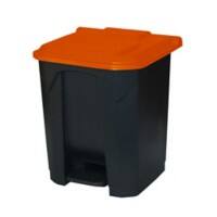 GPC Pedal Bin Grey with Red Lid 30L