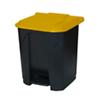 GPC Pedal Bin Grey with Yellow Lid 30L