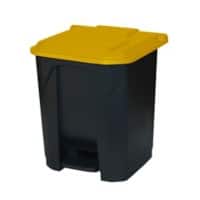 GPC Pedal Bin 30 L Black, Yellow Polypropylene CPB30Z_YE_LD