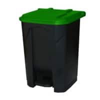 GPC Pedal Bin Grey with Green Lid 50L