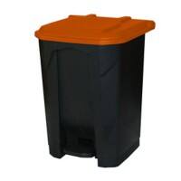 GPC Pedal Bin 50 L Black, Red Polypropylene CPB50Z_RD_LD