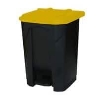 GPC Grey Pedal Bin with Yellow Lid, 50L
