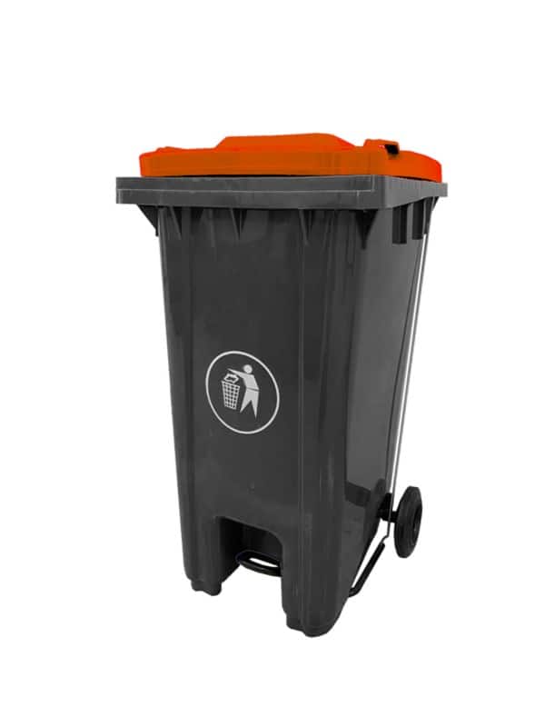 GPC Pedal Bin 120 L Dark Grey Polypropylene LPB120Z_RD_L