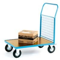 GPC Platform Truck with Single Mesh End 1000 x 700mm 500kg Capacity Blue