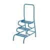 GPC Stable Step 3 Tread with Handrail and Anti-Slip Painted Finish 150 kg Blue