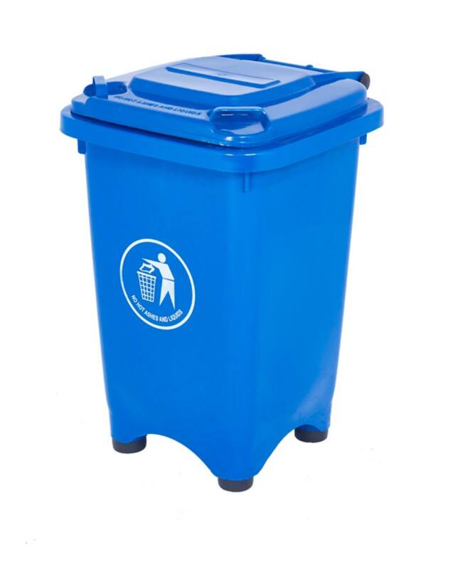GPC Waste Bin 50 L Blue Polyethylene LFB50Z_BLUE