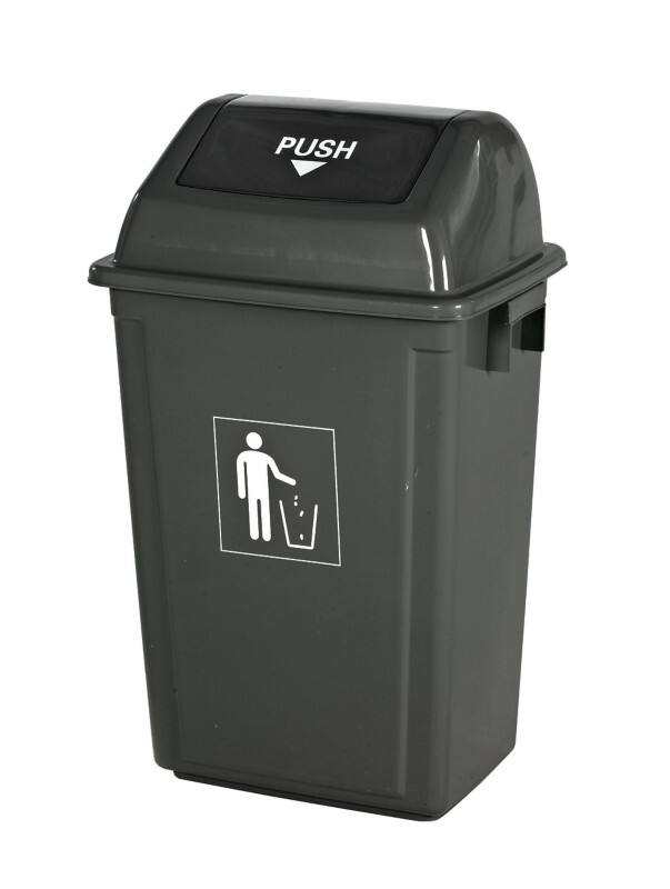 GPC Waste Bin 60 L Grey Polypropylene RCY57Z