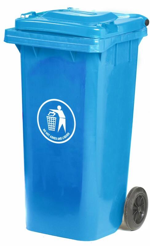 GPC Wheelie Bin 120 L Blue Polyethylene LWB120Y_BLUE