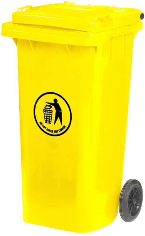 GPC Wheelie Bin 120 L Yellow LWB120YYel