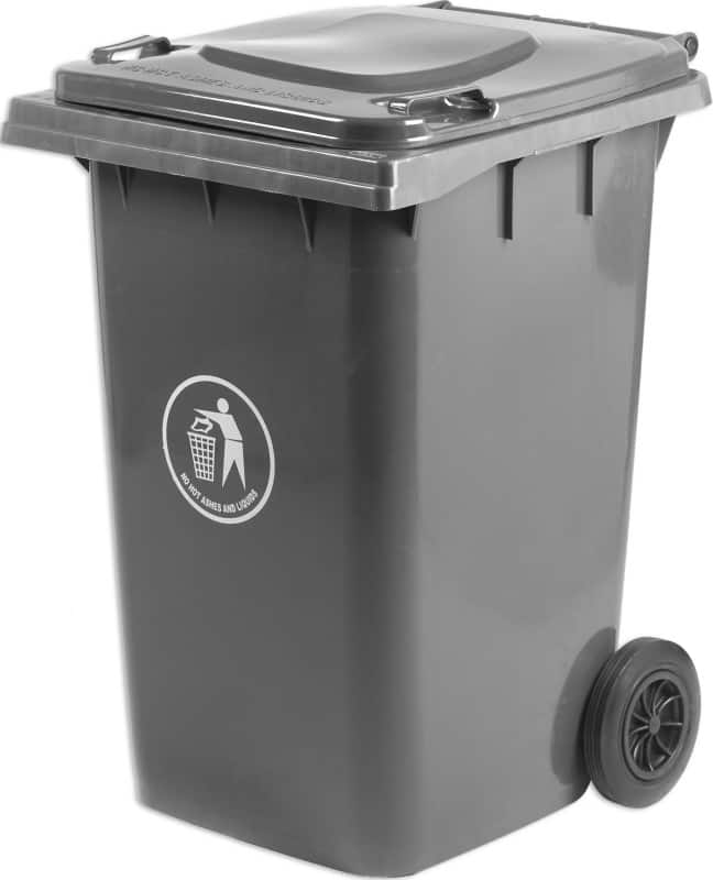 GPC Wheelie Bin 360 L Grey Polyethylene LWB360Y_KGRY