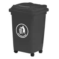 GPC Wheeled Bin LWB50Y_DKGRY 50 L 65 x 47 x 42 cm Dark Grey