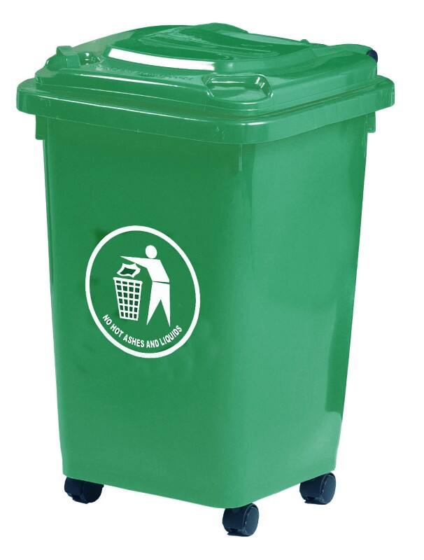 GPC Wheelie Bin 50 L Green Polyethylene LWB50Y_GREEN