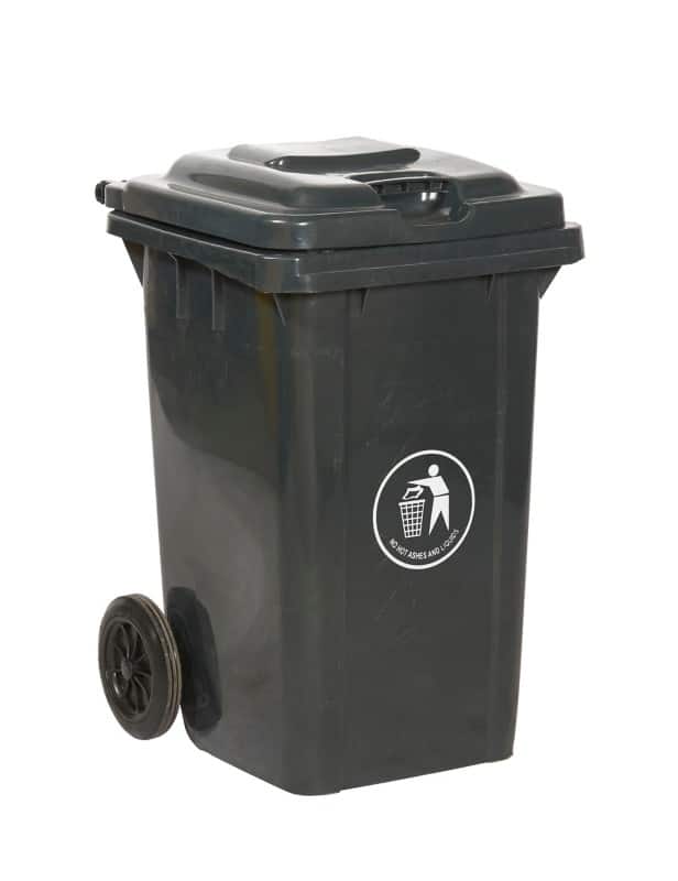 GPC Wheelie Bin 80 L Dark Grey Polyethylene LWB80Y_DKGRY