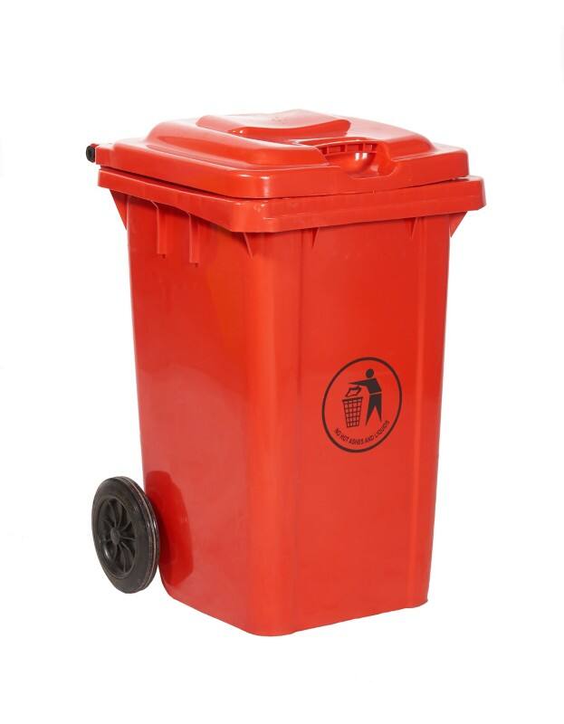 GPC Wheelie Bin 80 L Red Polyethylene LWB80Y_RED