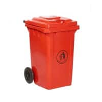 GPC Wheelie Bin 80 L Red Polyethylene LWB80Y_RED