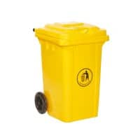 GPC Wheelie Bin 80 L Yellow Polyethylene LWB80YYEL