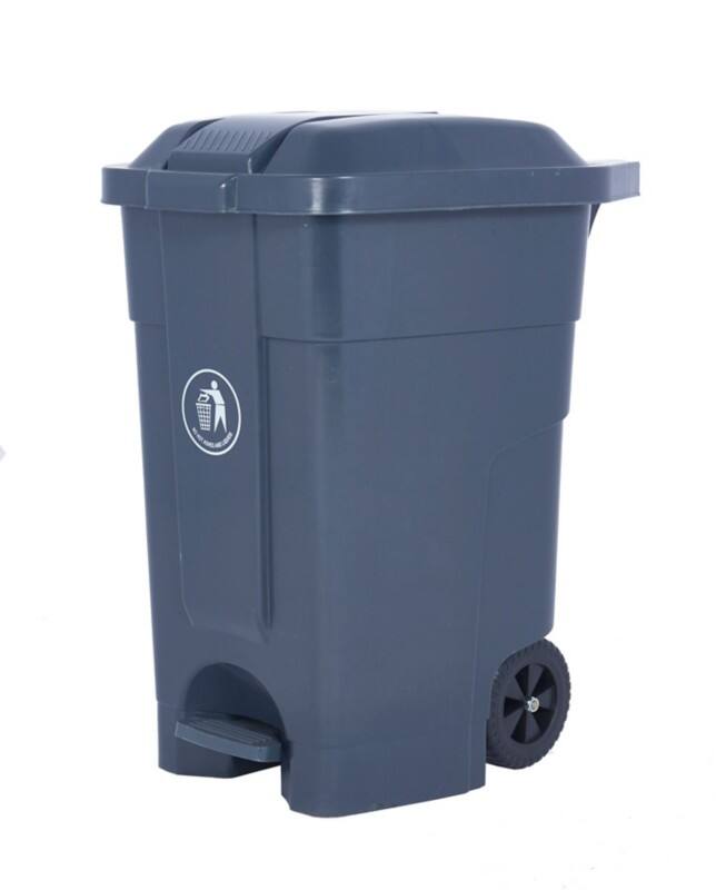 GPC Pedal Bin 70 L Green Polyethylene LPB70Y_GREEN