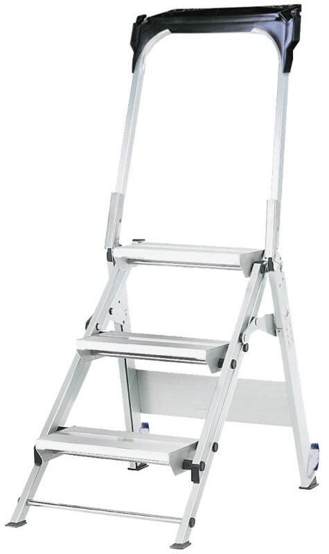 GPC 3 Castors Ladder without Multifunctional Tray 1240 mm Aluminium 150 kg