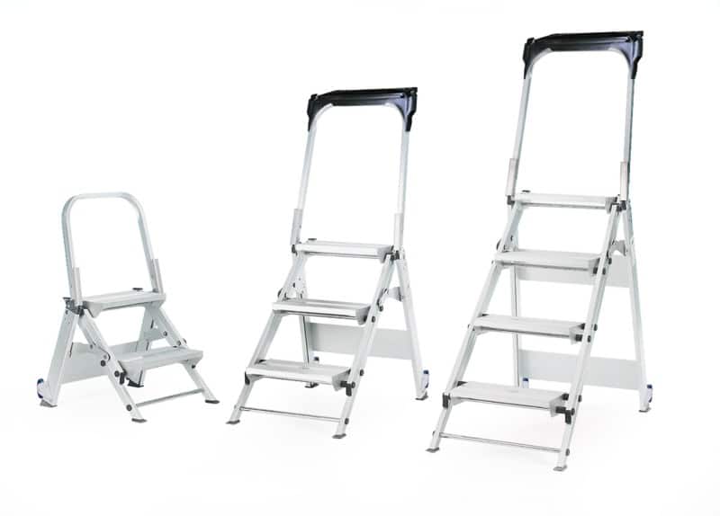 GPC 4 Castors Ladder without Multifunctional Tray 1440 mm Aluminium 150 kg