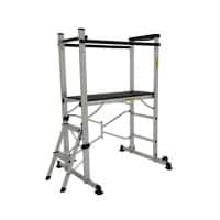 Climb-It 2 Castors Ladder with Multifunctional Tray 1550 mm Aluminium 150 kg