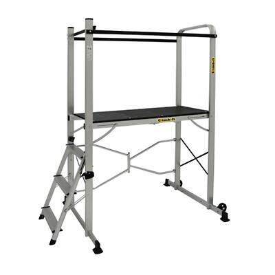 GPC Folding Work Platform 3 Tread Aluminium 150 kg