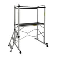 Climb-It 3 Castors Ladder without Multifunctional Tray 1860 mm Aluminium 150 kg