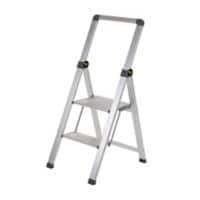 Climb-It Climb-It® Slim Folding Step, 2 Tread with Handrail