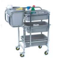 GPC Collector Trolley 100kg Capacity 455 x 925 x 776mm Grey
